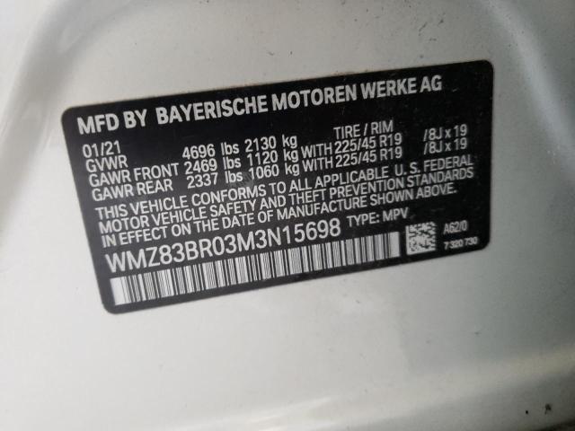 Photo 10 from auction – 2021 MINI COOPER S C with VIN WMZ83BR03M3N15698