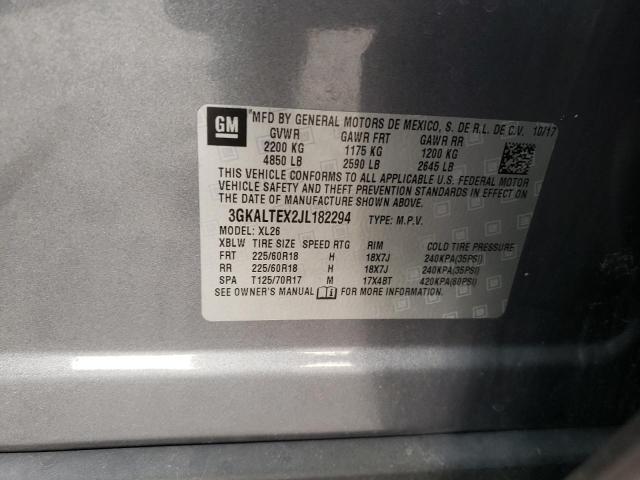 Photo 10 from auction – 2018 GMC TERRAIN SL with VIN 3GKALTEX2JL182294