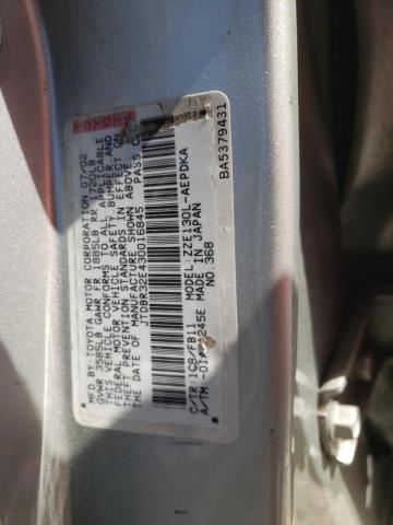 Photo 10 from auction – 2003 TOYOTA COROLLA CE with VIN JTDBR32E430016845