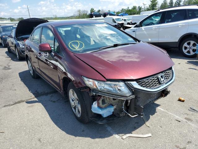 Photo 1 from auction – 2013 HONDA CIVIC LX with VIN 19XFB2F56DE250861