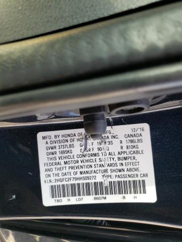 Photo 10 from auction – 2017 HONDA CIVIC EX with VIN 2HGFC2F79HH509272