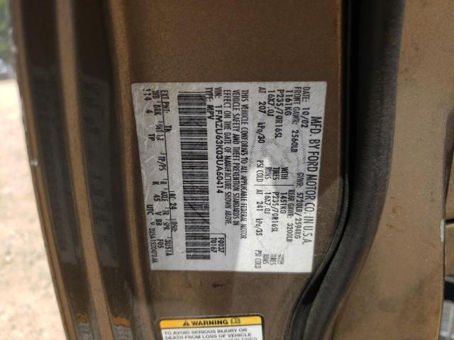 Foto 10 de la subasta – 2003 FORD EXPLORER X con VIN 1FMZU63K03UA60414