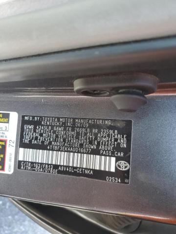 Photo 10 from auction – 2010 TOYOTA CAMRY BASE with VIN 4T1BF3EK4AU016677