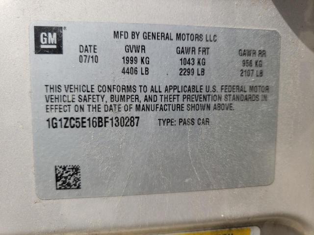 Photo 10 from auction – 2011 CHEVROLET MALIBU 1LT with VIN 1G1ZC5E16BF130287