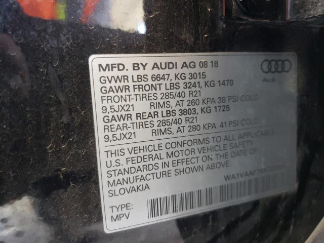 Photo 10 from auction – 2019 AUDI Q7 PRESTIG with VIN WA1VAAF76KD000667