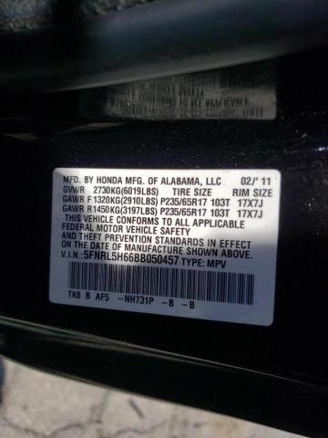 Photo 10 from auction – 2011 HONDA ODYSSEY EX with VIN 5FNRL5H66BB050457