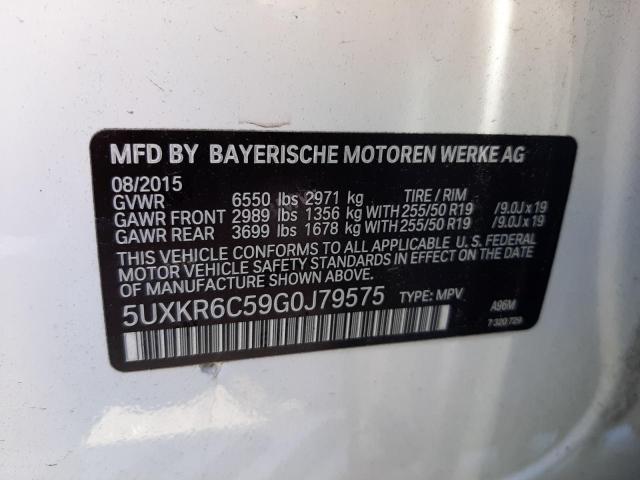 Photo 10 from auction – 2016 BMW X5 XDRIVE5 with VIN 5UXKR6C59G0J79575