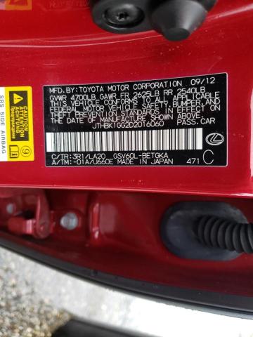 Photo 10 from auction – 2013 LEXUS ES 350 with VIN JTHBK1GG2D2016060