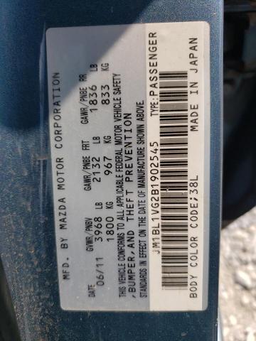 Photo 10 from auction – 2011 MAZDA 3 I with VIN JM1BL1VG2B1902545