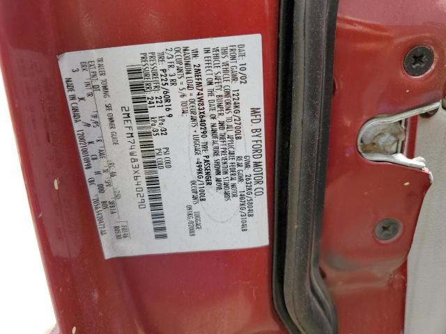 Photo 10 from auction – 2003 MERCURY GRAND MARQ with VIN 2MEFM74W83X640290