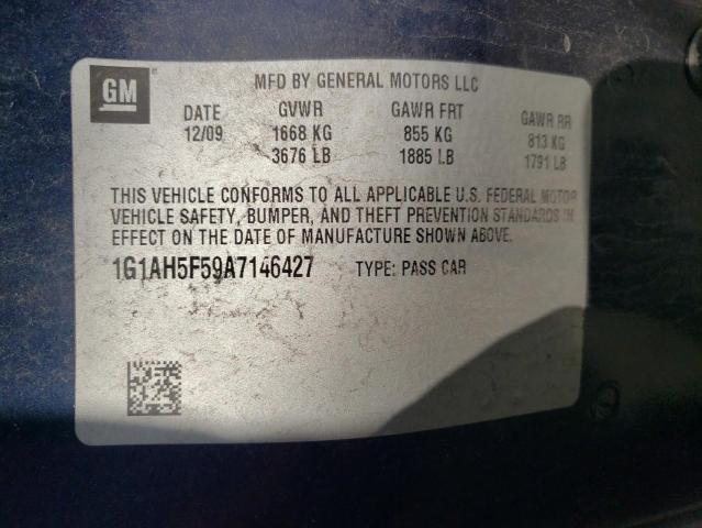 Photo 10 from auction – 2010 CHEVROLET COBALT with VIN 1G1AH5F59A7146427