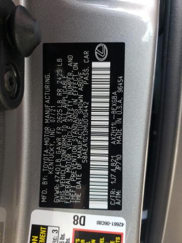 Photo 10 from auction – 2021 LEXUS ES 300H LU with VIN 58AEA1C13MU010442
