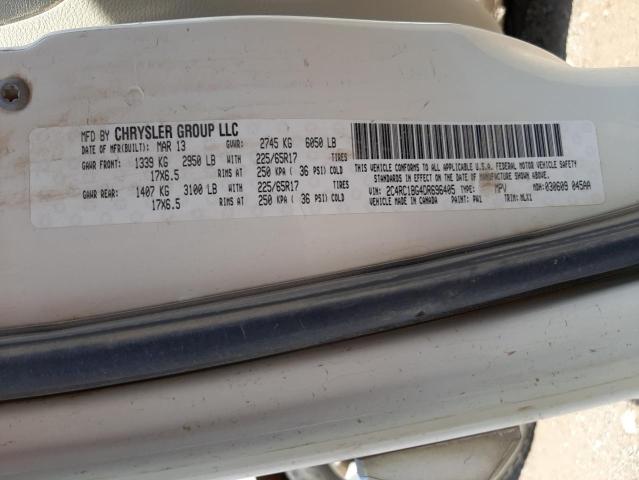 Photo 10 from auction – 2013 CHRYSLER TOWN & COU with VIN 2C4RC1BG4DR696405