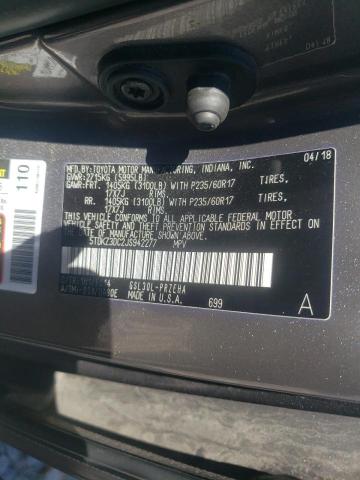Photo 10 from auction – 2018 TOYOTA SIENNA LE with VIN 5TDKZ3DC2JS942277