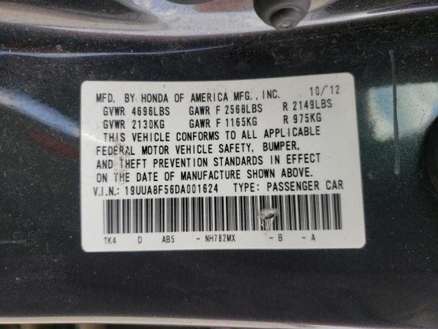Photo 10 from auction – 2013 ACURA TL TECH with VIN 19UUA8F56DA001624