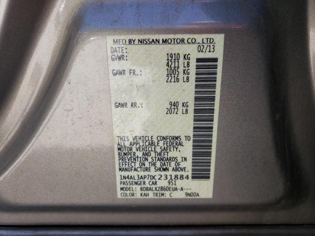 Photo 10 from auction – 2013 NISSAN ALTIMA 2.5 with VIN 1N4AL3AP7DC231884