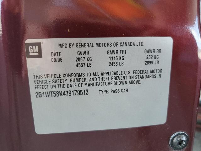 Photo 10 from auction – 2007 CHEVROLET IMPALA LT with VIN 2G1WT58K479179513
