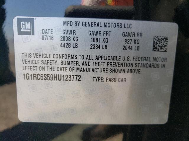 Photo 10 from auction – 2017 CHEVROLET VOLT LT with VIN 1G1RC6S59HU123772