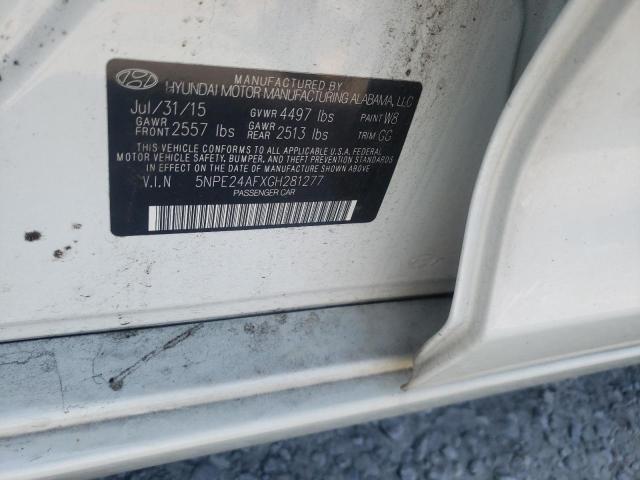 Photo 10 from auction – 2016 HYUNDAI SONATA SE with VIN 5NPE24AFXGH281277