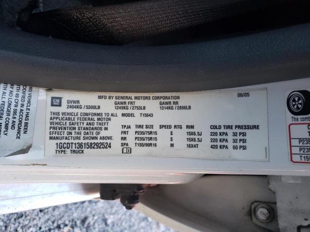 Photo 10 from auction – 2005 CHEVROLET COLORADO with VIN 1GCDT136158292524
