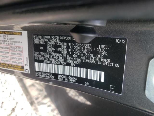 Photo 10 from auction – 2013 TOYOTA 4RUNNER SR with VIN JTEBU5JR6D5117139