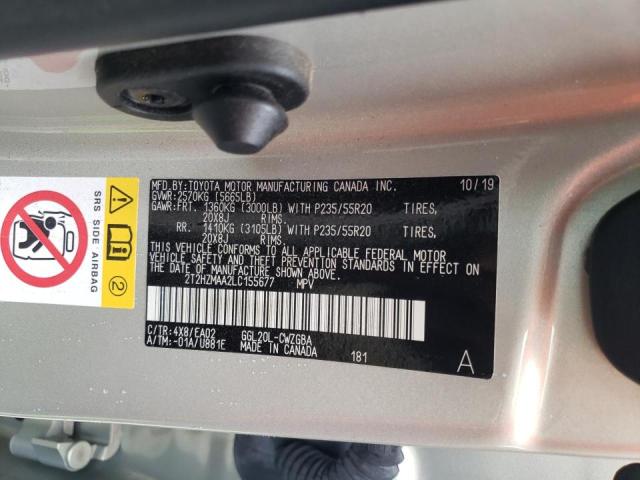 Photo 10 from auction – 2020 LEXUS RX 350 with VIN 2T2HZMAA2LC155677