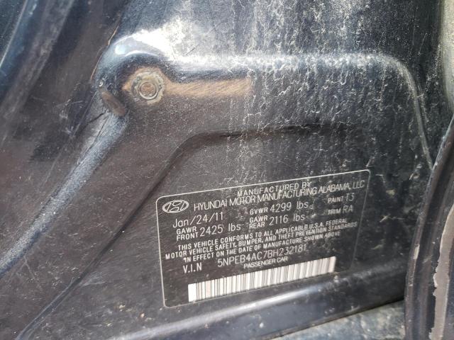 Zdjęcie 10 z aukcji – 2011 HYUNDAI SONATA GLS z VIN 5NPEB4AC7BH232181