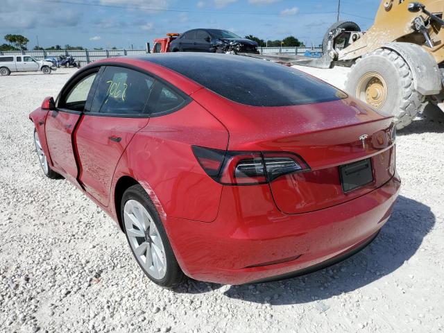 Photo 3 from auction – 2021 TESLA MODEL 3 with VIN 5YJ3E1EB5MF983750