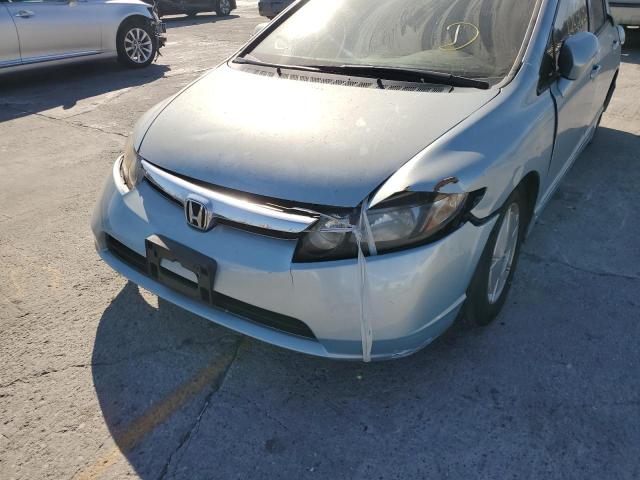 Photo 9 from auction – 2006 HONDA CIVIC HYBR with VIN JHMFA36206S009262