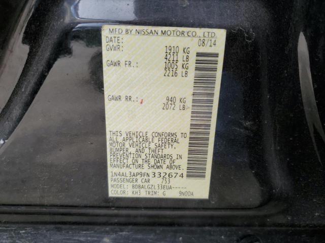 Photo 10 from auction – 2015 NISSAN ALTIMA 2.5 with VIN 1N4AL3AP9FN332674