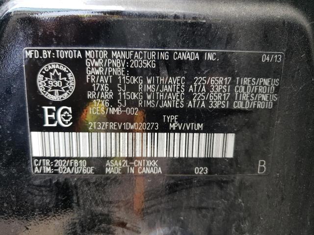 Photo 10 from auction – 2013 TOYOTA RAV4 LE with VIN 2T3ZFREV1DW020273