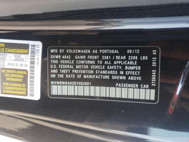 Photo 10 from auction – 2013 VOLKSWAGEN EOS KOMFOR with VIN WVWBW8AH3DV002991