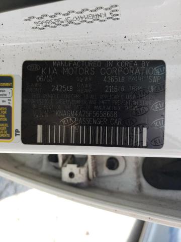 Photo 10 from auction – 2015 KIA OPTIMA LX with VIN KNAGM4A75F5658668