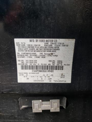 Photo 10 from auction – 2016 FORD TAURUS POL with VIN 1FAHP2MKXGG149481