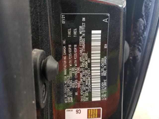Photo 10 from auction – 2021 LEXUS RX 350 BAS with VIN 2T2AZMAA8MC216341