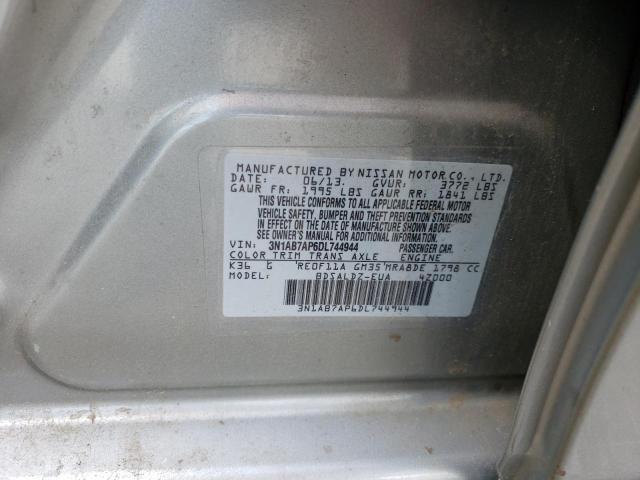 Photo 10 from auction – 2013 NISSAN SENTRA S with VIN 3N1AB7AP6DL744944