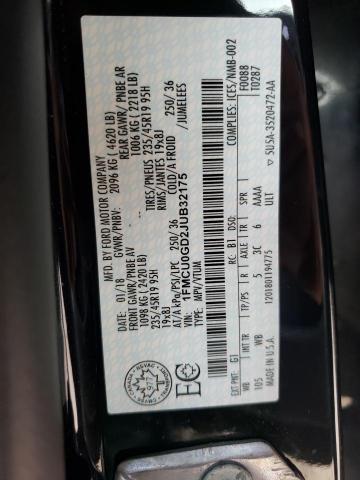 Photo 10 from auction – 2018 FORD ESCAPE SE with VIN 1FMCU0GD2JUB32175