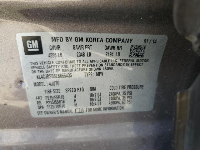 Photo 10 from auction – 2014 BUICK ENCORE CON with VIN KL4CJBSB6EB655435