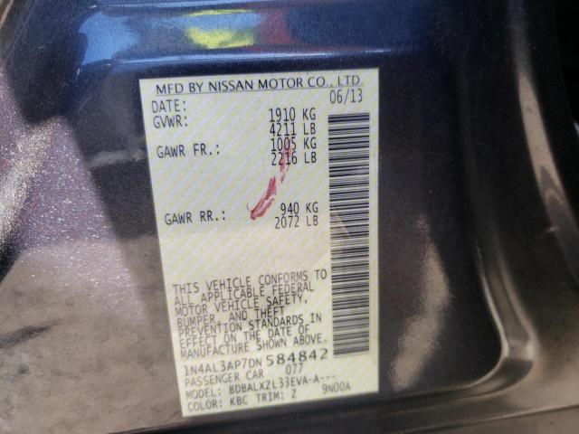 Photo 10 from auction – 2013 NISSAN ALTIMA 2.5 with VIN 1N4AL3AP7DN584842