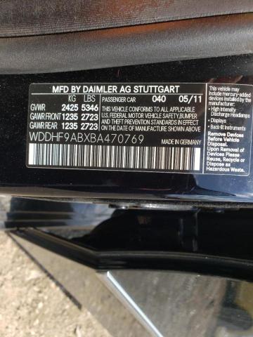 Photo 10 from auction – 2011 MERCEDES-BENZ E 550 4MAT with VIN WDDHF9ABXBA470769