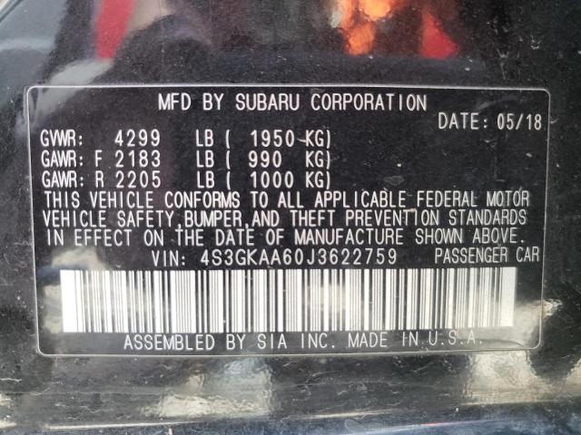 Photo 10 from auction – 2018 SUBARU IMPREZA with VIN 4S3GKAA60J3622759
