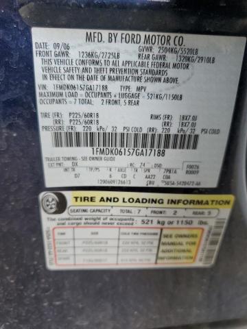 Photo 10 from auction – 2007 FORD FREESTYLE with VIN 1FMDK06157GA17188