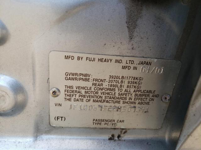Photo 10 from auction – 2002 SUBARU IMPREZA with VIN JF1GD67522H507841