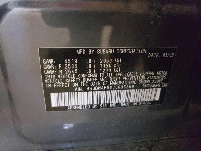 Photo 10 from auction – 2018 SUBARU LEGACY 2.5 with VIN 4S3BNAF66J3036559