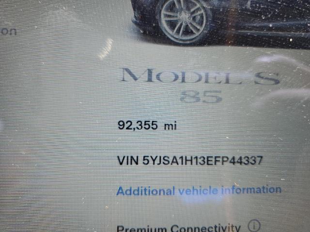 Photo 8 from auction – 2014 TESLA MODEL S with VIN 5YJSA1H13EFP44337