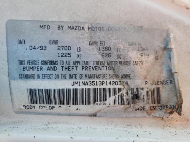 Photo 10 from auction – 1993 MAZDA MX-5 MIATA with VIN JM1NA3513P1420314