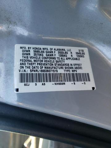 Photo 10 from auction – 2003 HONDA ODYSSEY EX with VIN 5FNRL18653B071519