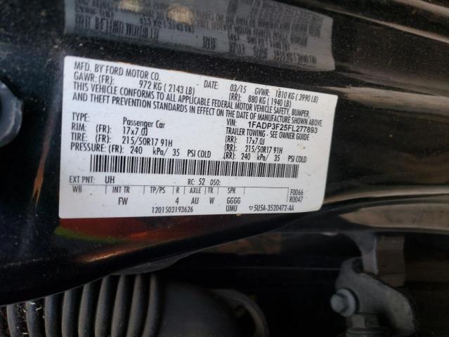 Photo 10 from auction – 2015 FORD FOCUS SE with VIN 1FADP3F25FL277893