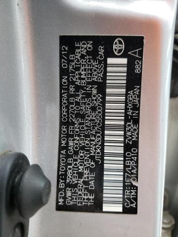 Photo 10 from auction – 2012 TOYOTA PRIUS with VIN JTDKN3DU7C5500799