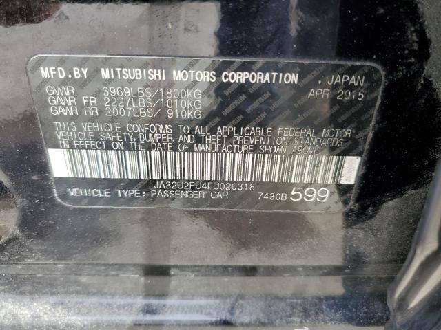 Photo 10 from auction – 2015 MITSUBISHI LANCER ES with VIN JA32U2FU4FU020318